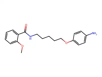 N-(5-(对氨基苯氧基)戊基)邻茴香酰胺 structure