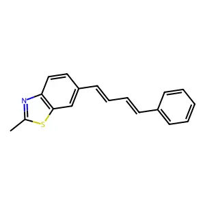 2-methyl-6-[(1E,3E)-4-phenylbuta-1,3-dienyl]-1,3-benzothiazole structure