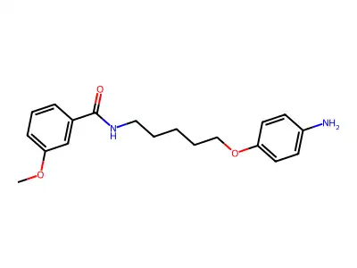 N-(5-(对氨基苯氧基)戊基)间茴香酰胺 structure
