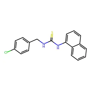 1-(4-Chlorobenzyl)-3-naphthalen-1-ylthiourea structure