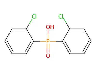 Phosphinic acid, bis(o-chlorophenyl)- structure