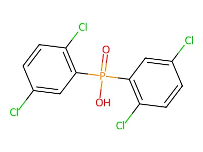 Bis(2,5-dichlorophenyl)phosphinic acid structure