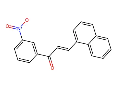 3-(1-Naphthyl)-1-(3-nitrophenyl)prop-2-en-1-one structure