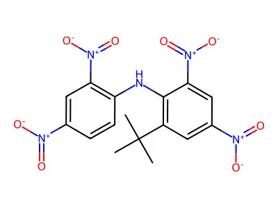 2-(tert-Butyl)-N-(2,4-dinitrophenyl)-4,6-dinitroaniline structure