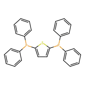 Phosphine, 2,5-thiophenediylbis(diphenyl- structure