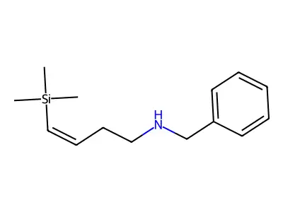 N-[(3Z)-4-(Trimethylsilyl)-3-buten-1-yl]benzenemethanamine structure