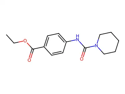 Ethyl 4-(piperidine-1-carbonylamino)benzoate structure