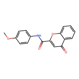 N-(4-methoxyphenyl)-4-oxo-4H-chromene-2-carboxamide structure