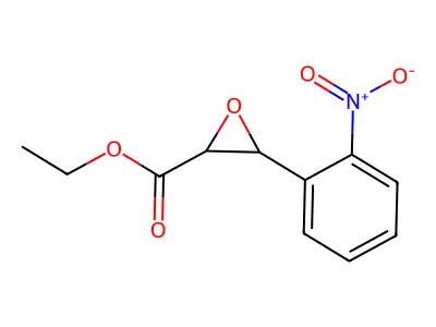 Ethyl 3-(2-nitrophenyl)-2-oxiranecarboxylate structure