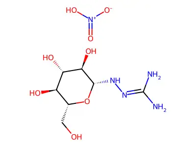 N1-b-D-Glucopyranosylamino-guanidine HNO3 structure