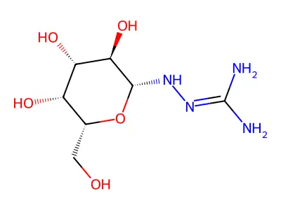 Hydrazinecarboximidamide, 2-I(2)-D-galactopyranosyl- structure