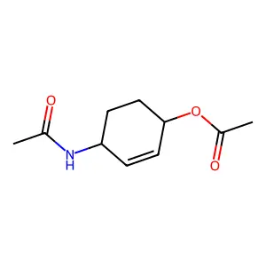N-(4-(Acetyloxy)-2-cyclohexen-1-yl)acetamide structure