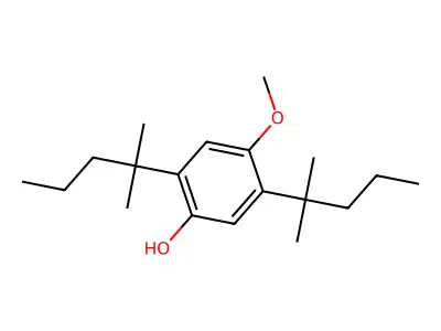 2,5-Bis(1,1-dimethylbutyl)-4-methoxyphenol structure
