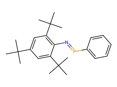 Benzenamine, 2,4,6-tris(1,1-dimethylethyl)-N-(phenylphosphinidene)- structure