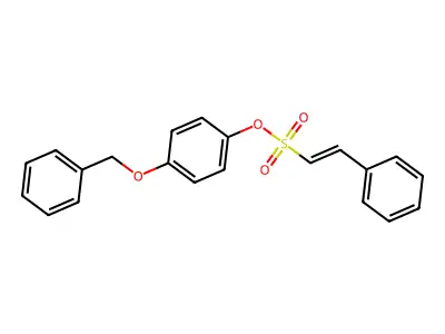 (4-Phenylmethoxyphenyl) 2-phenylethenesulfonate structure