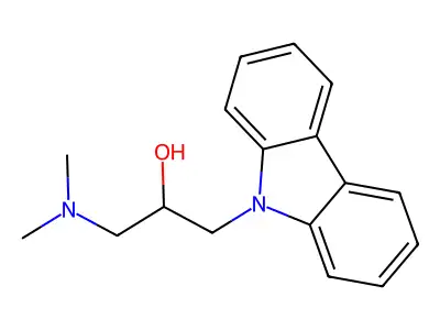 1-Carbazol-9-yl-3-dimethylamino-propan-2-ol structure