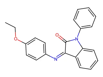 3-(4-Ethoxyphenyl)imino-1-phenylindol-2-one structure