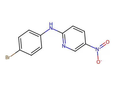 N-(4-bromophenyl)-5-nitropyridin-2-amine structure