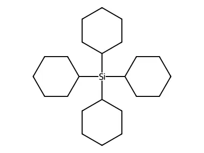 Tetracyclohexylsilane structure