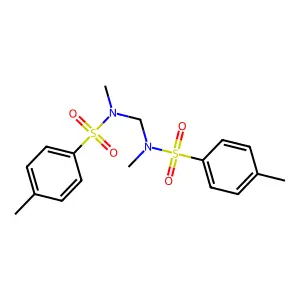 N,N'-Methylenebis(N,4-dimethylbenzene-1-sulfonamide) structure
