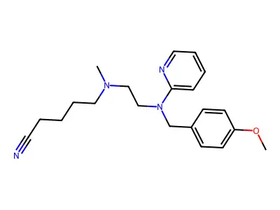 N'-(4-Cyanobutyl)-N-(4-methoxybenzyl)-N'-methyl-N-2-pyridinyl-1,2-ethanediamine structure