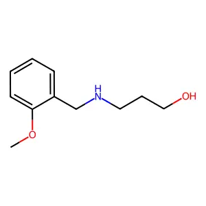 3-{[(2-Methoxyphenyl)methyl]amino}propan-1-ol structure