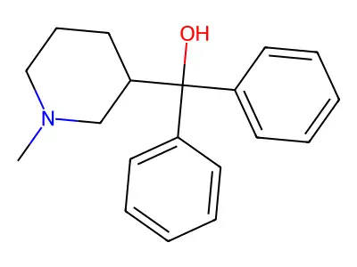 (1-Methylpiperidin-3-yl)-diphenylmethanol structure