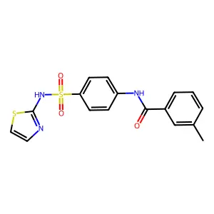 3-methyl-N-[4-(1,3-thiazol-2-ylsulfamoyl)phenyl]benzamide structure