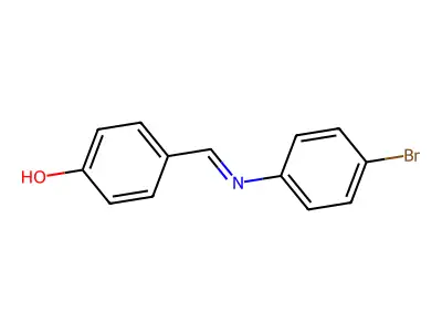 4-(((4-Bromophenyl)imino)methyl)phenol structure