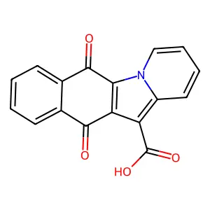 6,11-Dioxonaphtho[2,3-b]indolizine-12-carboxylic acid structure