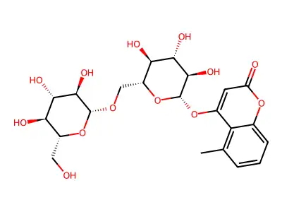 5-Methylcoumarin-4-gentiobioside structure