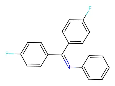 Benzenamine, N-[bis(4-fluorophenyl)methylene]- structure