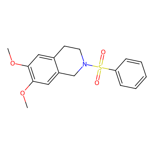 6,7-Dimethoxy-2-(phenylsulfonyl)-1,2,3,4-tetrahydroisoquinoline structure