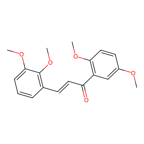 (E)-3-(2,3-dimethoxyphenyl)-1-(2,5-dimethoxyphenyl)prop-2-en-1-one structure