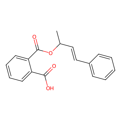 2-(4-Phenylbut-3-en-2-yloxycarbonyl)benzoic acid structure