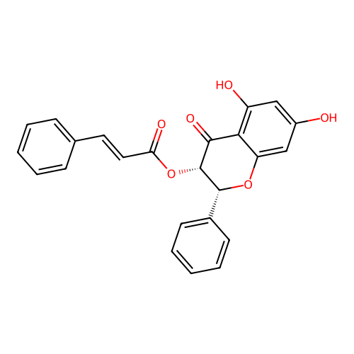 Pinobaksin-3-cinnamate structure