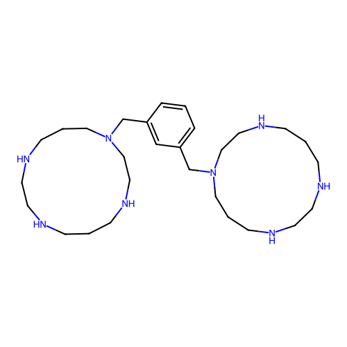 Bis(tetraazacyclotetradecane) deriv. structure