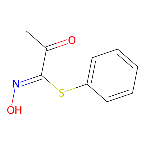 Propanimidothioic acid, N-hydroxy-2-oxo-, phenyl ester, (Z)- structure