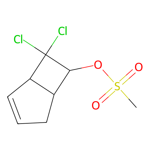 Bicyclo[3.2.0]hept-2-ene, 7,7-dichloro-6-methylsulfonyl- structure
