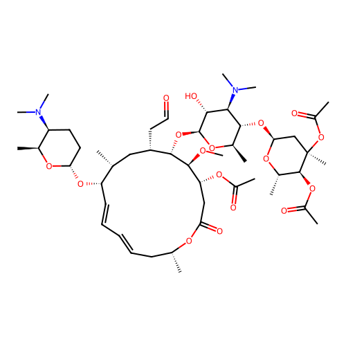 3'',4''-Diacetylspiramycin II structure