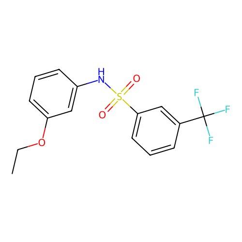 N-(3-ethoxyphenyl)-3-(trifluoromethyl)benzenesulfonamide structure