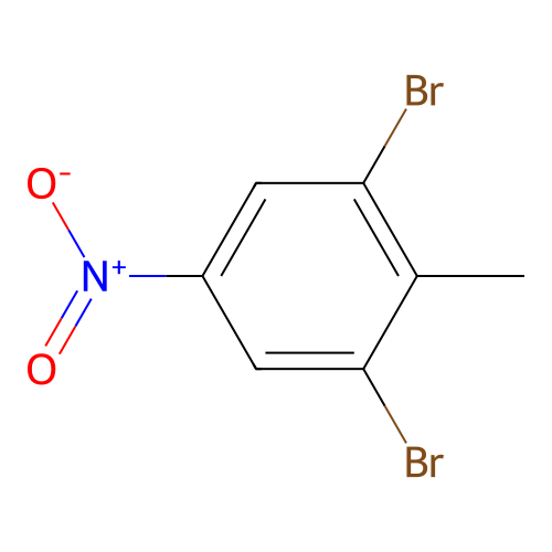 2,6-Dibromo-4-nitrotoluene structure