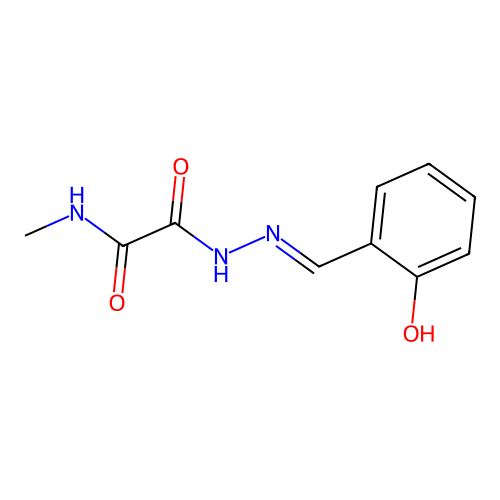 N'-[(2-hydroxyphenyl)methylideneamino]-N-methyloxamide structure