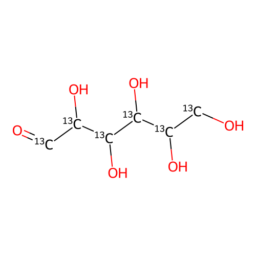 D-(+)-Glucose-13C6 structure