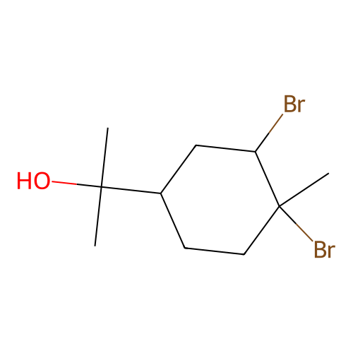 2-(3,4-Dibromo-4-methylcyclohexyl)propan-2-ol structure