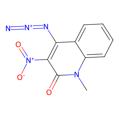 4-azido-1-methyl-3-nitro-1H-quinolin-2-one structure