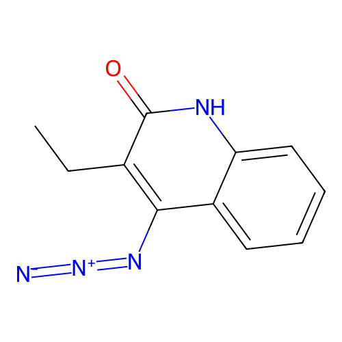 4-azido-3-ethyl-1H-quinolin-2-one structure