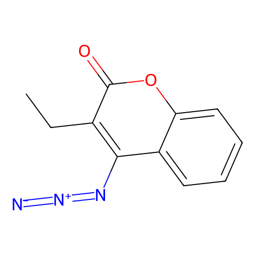 4-Azido-3-ethyl-coumarin structure