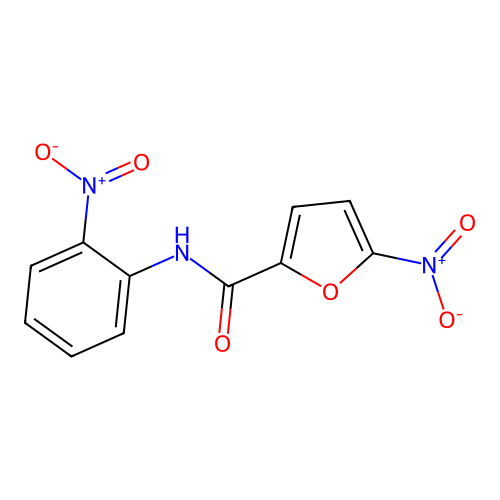 5-nitro-N-(2-nitrophenyl)furan-2-carboxamide structure
