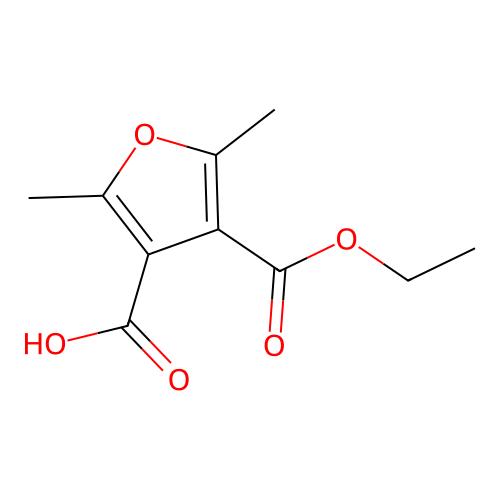 4-Ethoxycarbonyl-2,5-dimethylfuran-3-carboxylic acid structure
